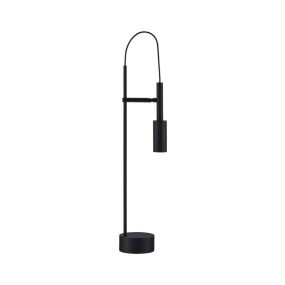 Nova Luce Joy - tischlampe mit schalter - Ø 10,5 x 54,5 cm - 7W LED inkl. - sand schwarz
