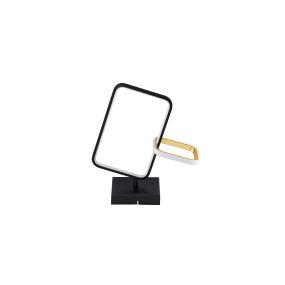 Nova Luce Imar - deckenleuchte - 35 x 39 x 16 cm - 30W dimmbar LED inkl. - sand schwarz und gold