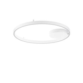Nova Luce Hedra - Deckenleuchte - Ø 60 x 5 cm - 60W dimmbar LED inkl. - Sand Weiß