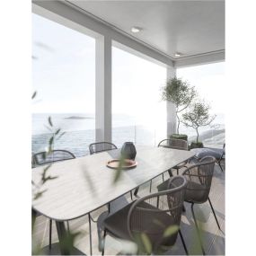 Nova Luce Judi - Deckenleuchte - Ø 22 x 6 cm - 20W LED inkl. - IP65 - weiß