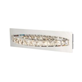 Searchlight Clover - Wandleuchte mit Schalter - 31 x 9 cm - 5W LED inkl - Chrom