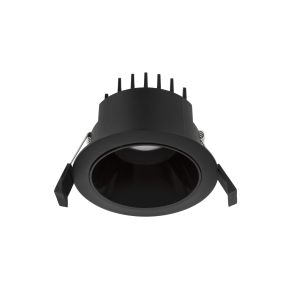 Nova Luce Carpo - Einbaustrahler - Ø 100 mm, Ø 90 mm Einbaumaß - inkl. 10W LED - schwarz