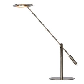 Lucide Anselmo - Schreibtischlampe - 25 x 25 x 50 - 9W LED inkl - mattes Chrom