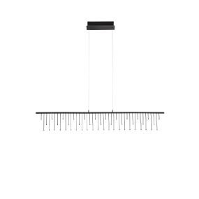 Nova Luce Stellar - Hängelampe - 120 x 150 x 8 cm - 17W dimmbar LED inkl. - Schwarz Chrom