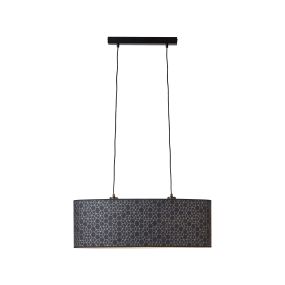 Brilliant Galance - Hängeleuchte - 70 x 26 x 118 cm - schwarz
