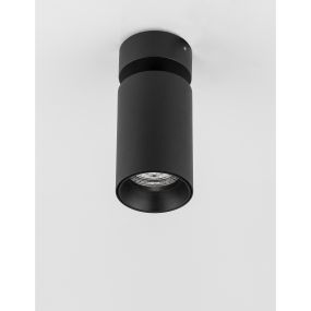 Nova Luce Tod - Aufbaustrahler 1L - 5,7 x 13 cm - sandschwarz