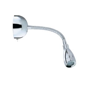 Searchlight LED Adjustable Wall Lights - Wandleuchte mit Schalter - 8 x 28,5 cm - 0,5W LED inkl - Chrom