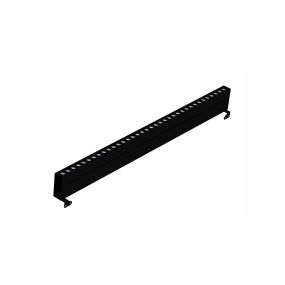 Nova Luce Wall Washer - 100 x 6,5 x 12 cm - 36W LED inkl - IP67 - schwarz