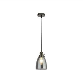 Searchlight Pendants - Hängeleuchte - Ø 14 x 150 cm - schwarz
