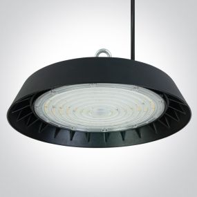 ONE Light Industrial UFO Range - Pendelleuchte - Ø 31 x 16,9 cm - 3 Stufen dimmbar - 150W LED inkl - IP65 - schwarz