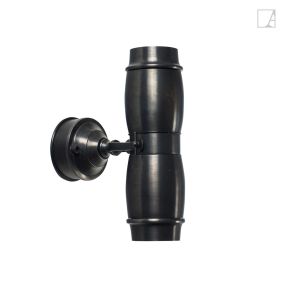 Authentage Micro Up & Down on Round Base - Wandleuchte - 7 x 18 x 23 cm - IP55 - Bronze