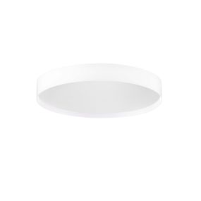 Nova Luce Roi - Deckenleuchte - Ø 40 x 8,5 cm - 37W dimmbar LED inkl. - Sand Weiß