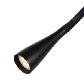 Lucide Zozy - Schreibtischlampe - 12 x 9 x 30,5 cm - 3W dimmbare LED inkl. - schwarz