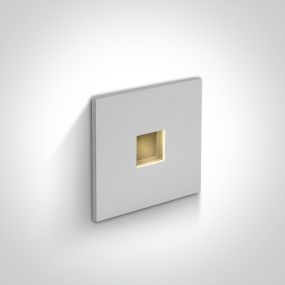 ONE Light Indoor/outdoor Dekorative Wandeinbauleuchte - Wandeinbauleuchte - 3,7 x 3,7 x 2,2 cm - 1W LED inkl. - IP54 - weiß