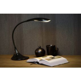 Lucide Emil - Schreibtischlampe -12 x 22 x 37,5 cm - 4,5W dimmbare LED inkl - schwarz