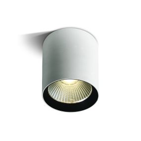 ONE Light COB Outdoor Ceiling - Aufbaustrahler - Ø 8,3 x 12,7 cm - 15W LED inkl. - IP65 - weiß