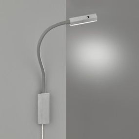Fischer & Honsel Raik - Wandleuchte mit Gestensteuerung - 4 x 4 x 57 cm - 5W LED inkl. - grau
