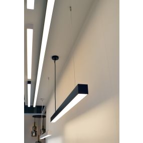 Leuchtenkönig Line - Hängeleuchte - 178 x 5,3 x 5,3 cm - 51W LED inkl. - schwarz