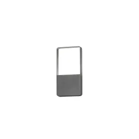 Konstsmide Matera - Außenwandleuchte - 12,5 x 5,5 x 24,5 cm - 6W LED inklusive - IP54 - anthrazit