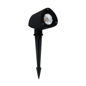 Nova Luce Inside - Bodenstrahler auf Erdspieß - 28 cm - 7W LED inkl. - IP65 - schwarz