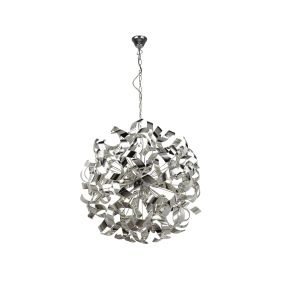 Searchlight Curls - Pendelleuchte - Ø 60 x 110 cm - Chrom