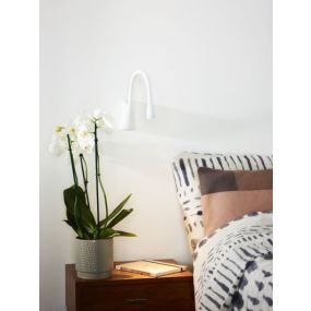 Lucide Galen - Nachttischlampe - 62 x 35 x 25 cm - 3W LED inkl - weiß