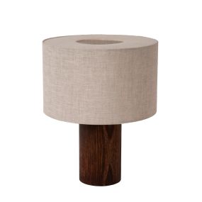 Lucide Tachina - Tischleuchte - Ø 25 x 31,5 cm - Holz