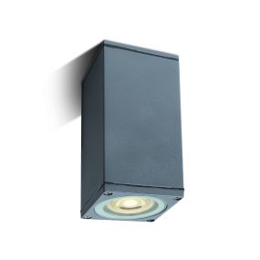 ONE Light GU10 Outdoor Cubes - Aufbaustrahler - 6,3 x 6,3 x 13,5 cm - IP54 - grau