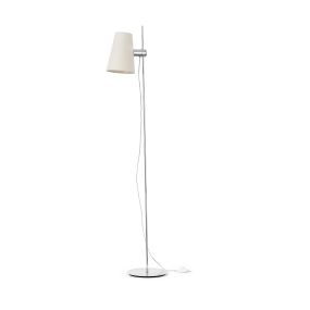 Faro Lupe - Stehleuchte - 150 cm - beige und chrom