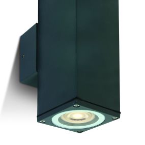 ONE Light GU10 Outdoor Cubes - Außenwandleuchte - 6,3 x 6,3 x 19,6 cm - IP54 - anthrazit