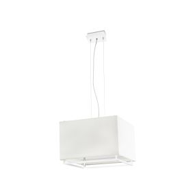 Faro Vesper - Hängeleuchte - 40 x 40 x 28 cm - beige und weiß