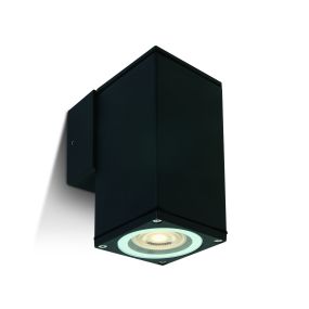 ONE Light GU10 Outdoor Cubes - Außenwandleuchte - 6,3 x 6,3 x 13,5 cm - IP54 - schwarz