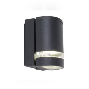 Lutec Focus - Außenwandleuchte - 11 x 11 x 15 cm - IP44 - dunkelgrau