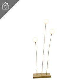 New Garden Bruna - Stehleuchte - 50 x 15 x 163 cm - 3 x 0.5W LED inkl. - IP44 - weiß