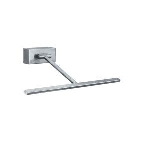 Searchlight LED Picture Lights - Wandleuchte mit Zugschalter - 34 x 5,8 cm - 8W LED inkl - satiniert silber