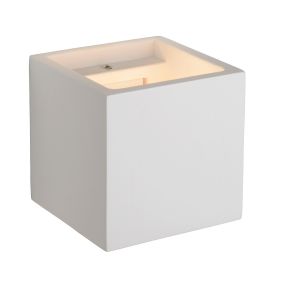 Lucide Gipsy Cube - Wandleuchte - 11,5 x 11,5 x 11,5 cm - weiß