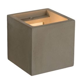 Lucide Gipsy Cube - Wandleuchte - 11,5 x 11,5 x 11,5 cm - taupe