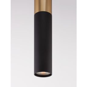 Nova Luce Pogno - Hängeleuchte - Ø 5,6 x 150 cm - Gold und Schwarz