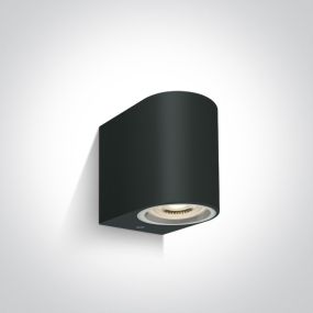 ONE Light GU10 Outdoor - Außenwandleuchte - 9 x 7 x 9 cm - IP65 - schwarz