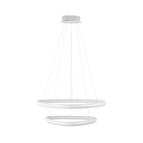 Nova Luce Aries - Pendelleuchte - Ø 59 x 120 cm - 48W dimmbare LED inkl - sandweiß