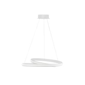 Nova Luce Malvi - Hängeleuchte - Ø 55 x 120 cm - 32W LED inkl. - sandweiß