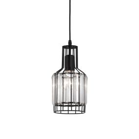 Nova Luce Carter - Pendelleuchte - Ø 13,5 x 120 cm - schwarz