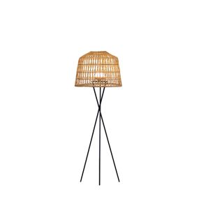 New Garden Amalfi - Stehleuchte mit wiederaufladbarem Leuchtmittel und Fernbedienung - 9W LED inkl. - Ø 49 x 148 cm - IP54 - Rattan