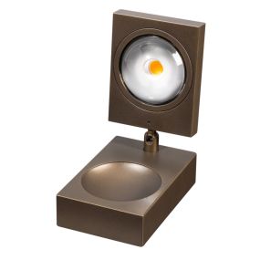 ETH Jake Cube - tischleuchte - 8 x 15 cm - 3-stufig dimmbar - 10W LED inkl. - braun