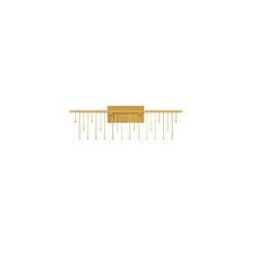 Nova Luce Stellar - Wandleuchte - 67 x 20 x 10 cm - 11W dimmbar LED inkl. - gold