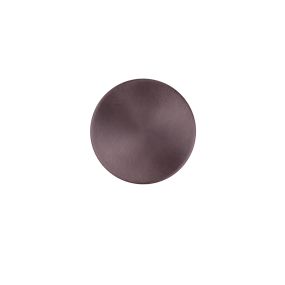 Nova Luce Cyrcle - wandleuchte - Ø 22 x 3,5 cm - 12W LED inkl. - gebürsteter Kaffee
