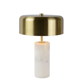Lucide Mirasol - Tischleuchte - 36,5 cm - weiß und gold