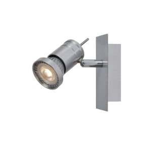 Lucide Twinny - Aufbaustrahler - 12 x 7 x 11 cm - 4,5 W dimmbare LED inkl. - Chrom satiniert