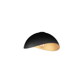 Nova Luce Opsi - Deckenleuchte - Ø 40 x 20 cm - Sand schwarz und gold
