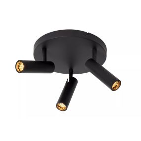 Lucide Grado - Aufbaustrahler 3L - Ø 25 x 13,5 cm - schwarz